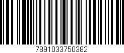 Código de barras (EAN, GTIN, SKU, ISBN): '7891033750382'