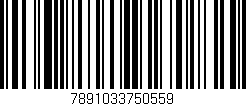 Código de barras (EAN, GTIN, SKU, ISBN): '7891033750559'