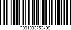 Código de barras (EAN, GTIN, SKU, ISBN): '7891033753499'