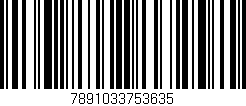 Código de barras (EAN, GTIN, SKU, ISBN): '7891033753635'