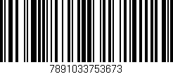 Código de barras (EAN, GTIN, SKU, ISBN): '7891033753673'