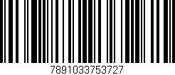 Código de barras (EAN, GTIN, SKU, ISBN): '7891033753727'