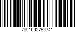 Código de barras (EAN, GTIN, SKU, ISBN): '7891033753741'