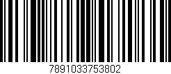 Código de barras (EAN, GTIN, SKU, ISBN): '7891033753802'