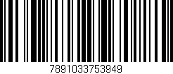 Código de barras (EAN, GTIN, SKU, ISBN): '7891033753949'