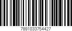 Código de barras (EAN, GTIN, SKU, ISBN): '7891033754427'
