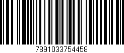 Código de barras (EAN, GTIN, SKU, ISBN): '7891033754458'