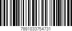 Código de barras (EAN, GTIN, SKU, ISBN): '7891033754731'