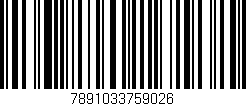 Código de barras (EAN, GTIN, SKU, ISBN): '7891033759026'