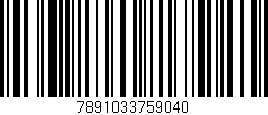 Código de barras (EAN, GTIN, SKU, ISBN): '7891033759040'