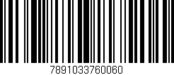 Código de barras (EAN, GTIN, SKU, ISBN): '7891033760060'