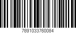 Código de barras (EAN, GTIN, SKU, ISBN): '7891033760084'
