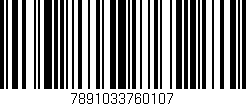 Código de barras (EAN, GTIN, SKU, ISBN): '7891033760107'