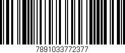 Código de barras (EAN, GTIN, SKU, ISBN): '7891033772377'