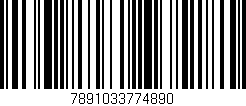 Código de barras (EAN, GTIN, SKU, ISBN): '7891033774890'