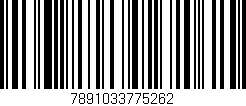 Código de barras (EAN, GTIN, SKU, ISBN): '7891033775262'