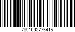 Código de barras (EAN, GTIN, SKU, ISBN): '7891033775415'