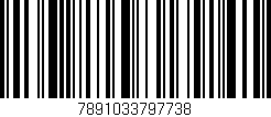 Código de barras (EAN, GTIN, SKU, ISBN): '7891033797738'