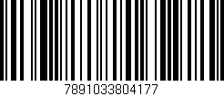 Código de barras (EAN, GTIN, SKU, ISBN): '7891033804177'