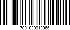 Código de barras (EAN, GTIN, SKU, ISBN): '7891033910366'