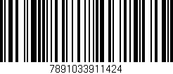 Código de barras (EAN, GTIN, SKU, ISBN): '7891033911424'