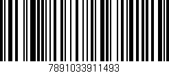 Código de barras (EAN, GTIN, SKU, ISBN): '7891033911493'