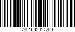 Código de barras (EAN, GTIN, SKU, ISBN): '7891033914289'