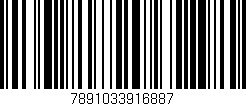Código de barras (EAN, GTIN, SKU, ISBN): '7891033916887'