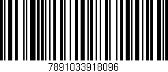 Código de barras (EAN, GTIN, SKU, ISBN): '7891033918096'
