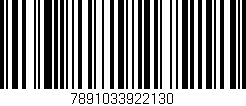Código de barras (EAN, GTIN, SKU, ISBN): '7891033922130'