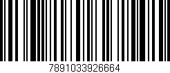 Código de barras (EAN, GTIN, SKU, ISBN): '7891033926664'