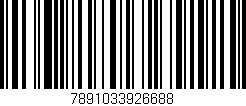 Código de barras (EAN, GTIN, SKU, ISBN): '7891033926688'