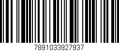 Código de barras (EAN, GTIN, SKU, ISBN): '7891033927937'