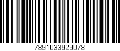 Código de barras (EAN, GTIN, SKU, ISBN): '7891033929078'