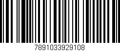 Código de barras (EAN, GTIN, SKU, ISBN): '7891033929108'