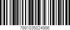 Código de barras (EAN, GTIN, SKU, ISBN): '7891035024986'