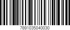 Código de barras (EAN, GTIN, SKU, ISBN): '7891035040030'