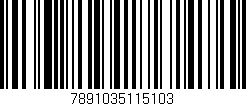 Código de barras (EAN, GTIN, SKU, ISBN): '7891035115103'