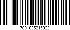 Código de barras (EAN, GTIN, SKU, ISBN): '7891035215322'