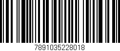Código de barras (EAN, GTIN, SKU, ISBN): '7891035228018'