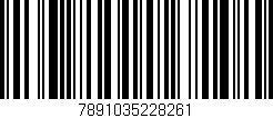 Código de barras (EAN, GTIN, SKU, ISBN): '7891035228261'