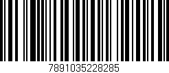 Código de barras (EAN, GTIN, SKU, ISBN): '7891035228285'