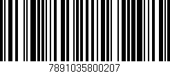 Código de barras (EAN, GTIN, SKU, ISBN): '7891035800207'