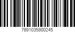 Código de barras (EAN, GTIN, SKU, ISBN): '7891035800245'