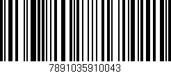 Código de barras (EAN, GTIN, SKU, ISBN): '7891035910043'