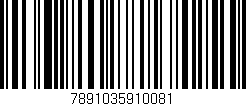 Código de barras (EAN, GTIN, SKU, ISBN): '7891035910081'