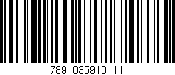 Código de barras (EAN, GTIN, SKU, ISBN): '7891035910111'