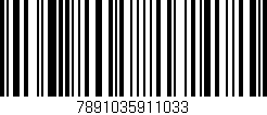 Código de barras (EAN, GTIN, SKU, ISBN): '7891035911033'