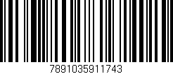 Código de barras (EAN, GTIN, SKU, ISBN): '7891035911743'