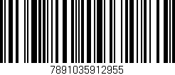 Código de barras (EAN, GTIN, SKU, ISBN): '7891035912955'